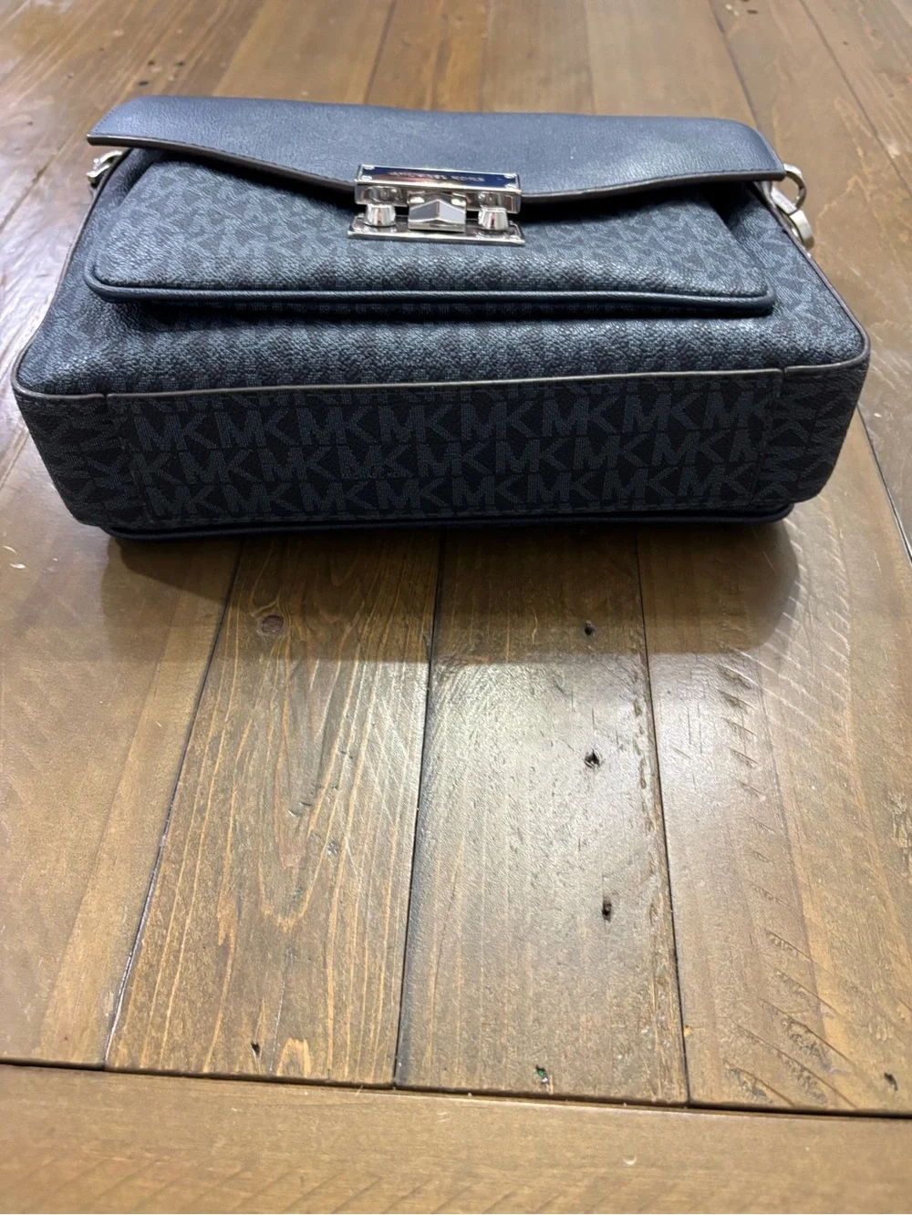 Michael Kors Rose Medium Too Handle Messenger Bag in Admiral Blue